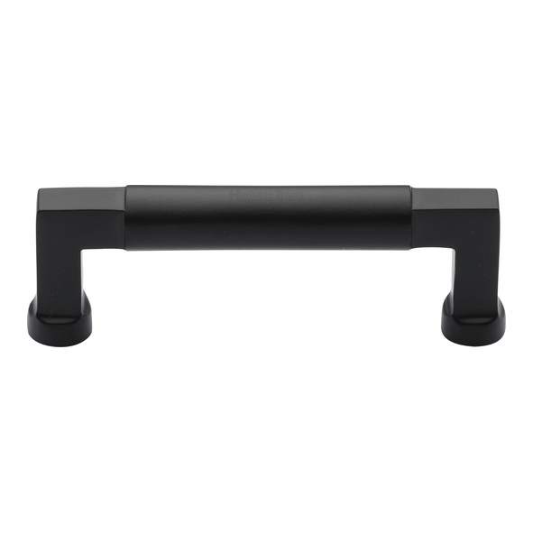 C0312 101-BKMT • 101 x 117 x 40mm • Matt Black • Heritage Brass Bauhaus Cabinet Pull Handle